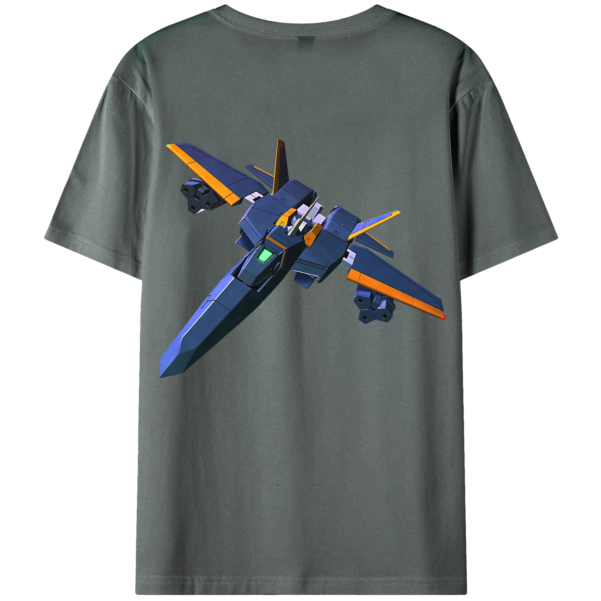 （画像用） 機動戦士ガンダム Mobile Suit Gundam 綿100％ メンズ半袖Tシャツ（バックプリント） 通気性